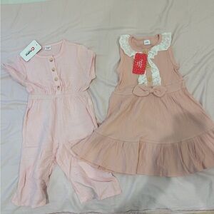 PatPat Pink Jumpsuits and Dress set